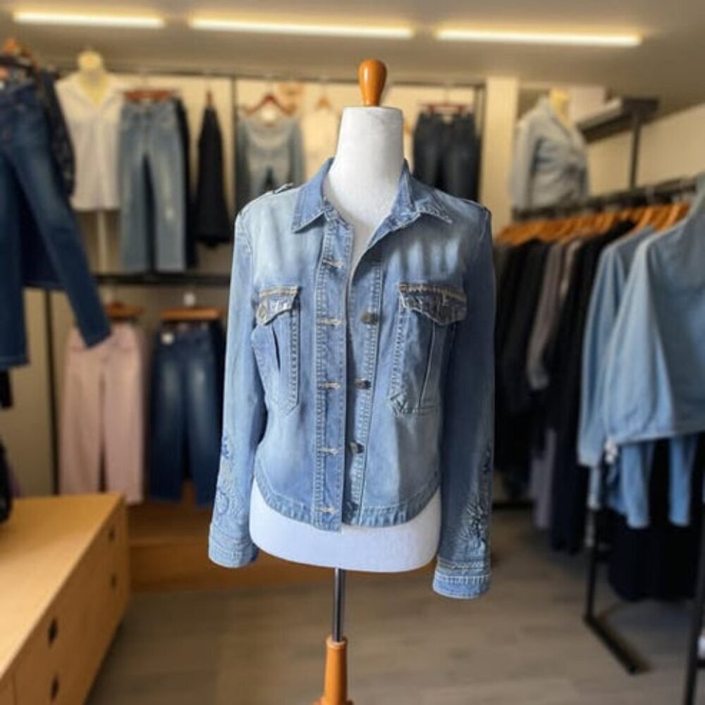 EMBROIDERED JEAN JACKET - Picture 2 of 4